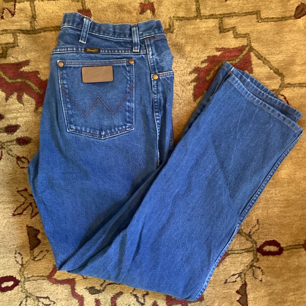 Wrangler Men's Classic Straight Blue Jeans